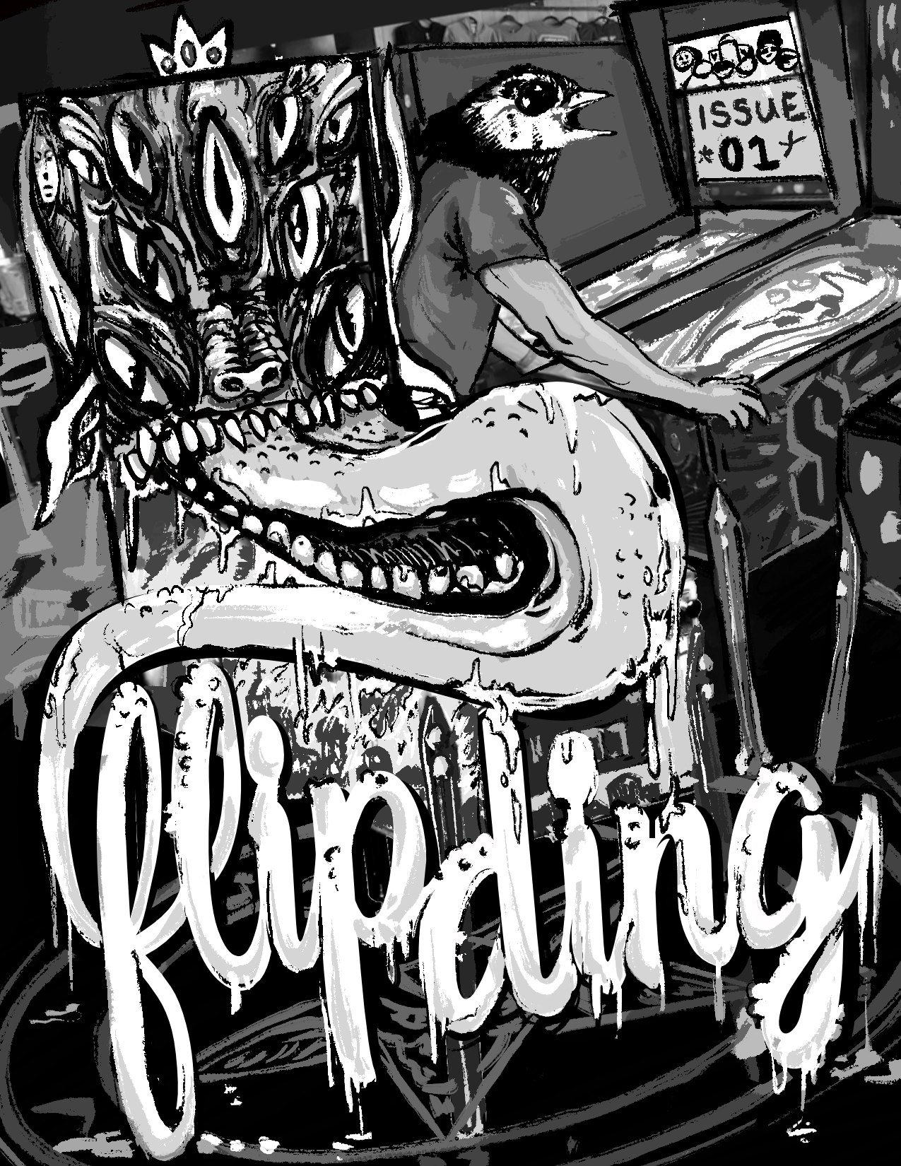 Cover image for flip ding pinball zine